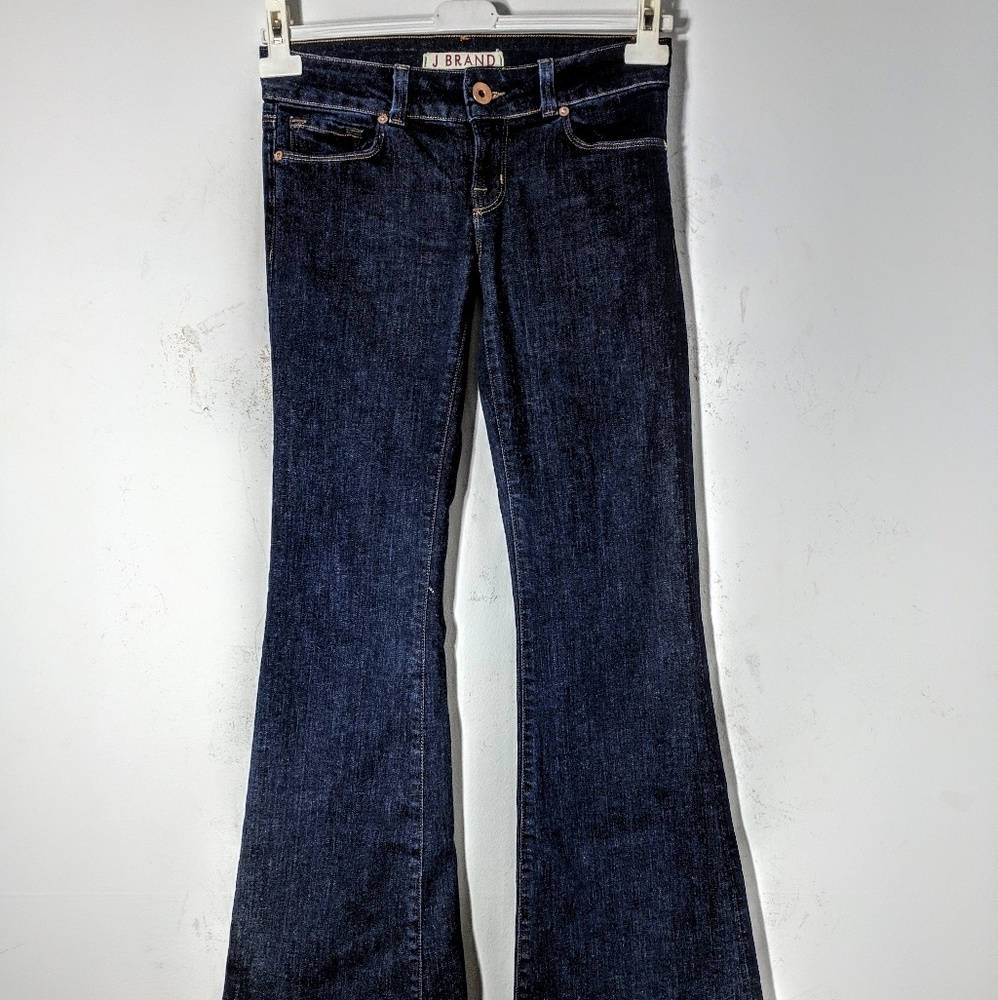 Y2K Super Low Rise J.Brand Pure Flare Dark Wash Jeans - Picture 5 of 6